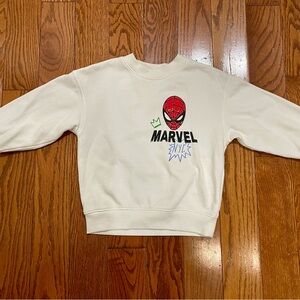 Size 4T white H&M Spider-Man sweatshirt